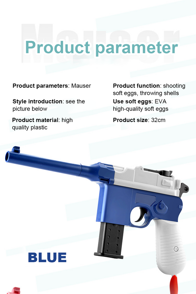 Mauser M1932 Soft Bullet Shell Throwing Toy Gun