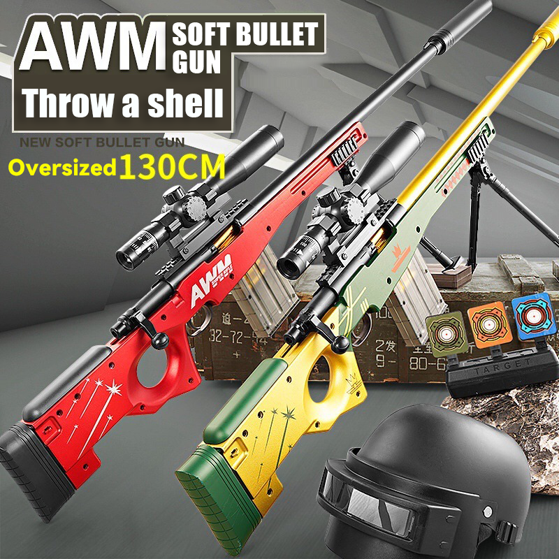 Sniper Rifle AWM Sofe Bullet Large Toy Gun