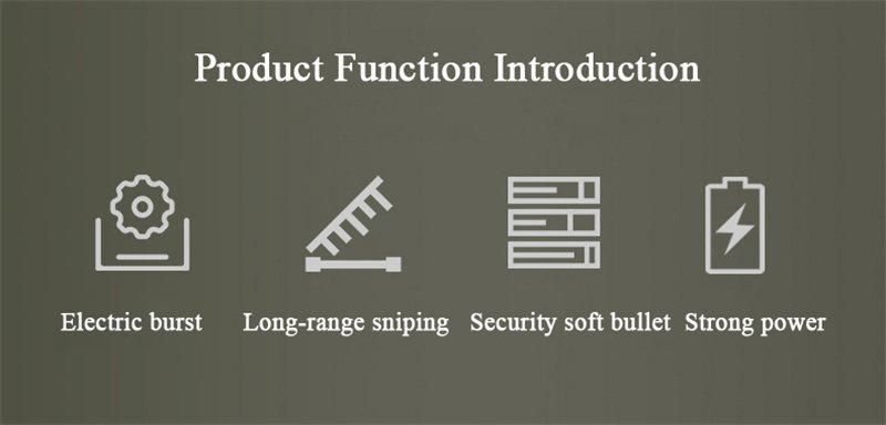Assault Rifle SCAR Electric Soft Bullet Toy Gun
