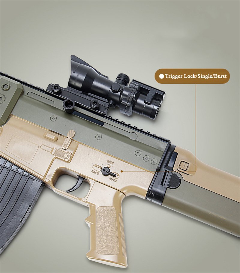 Assault Rifle SCAR Electric Soft Bullet Toy Gun