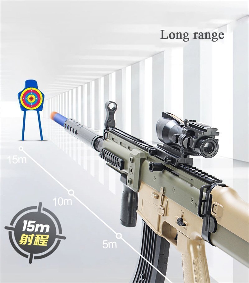 Assault Rifle SCAR Electric Soft Bullet Toy Gun