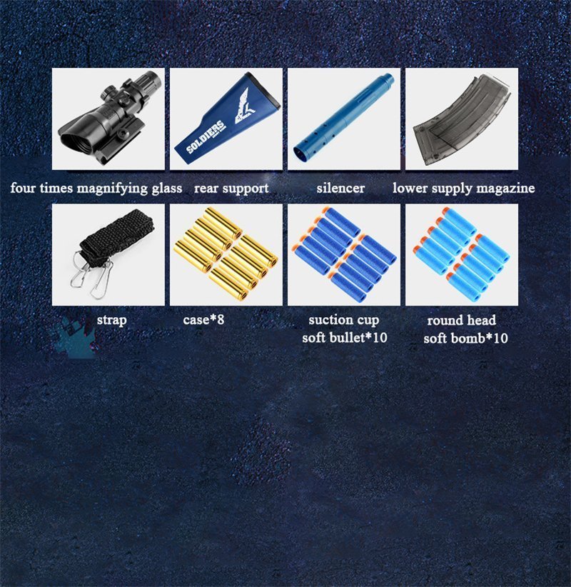 Asiimov-AKM Manual Soft Bullet Toy Gun