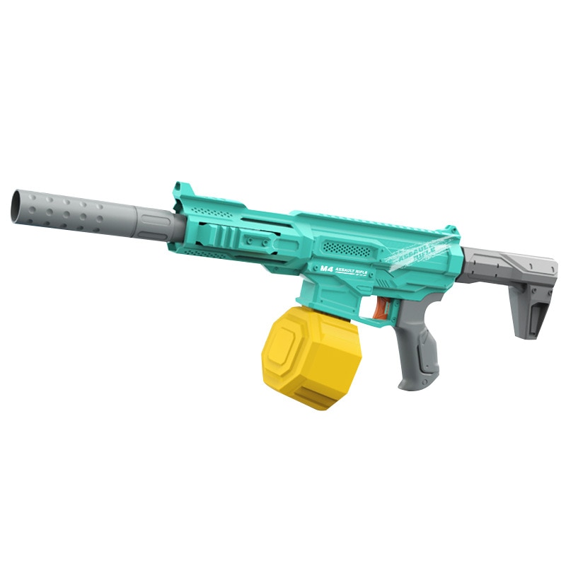 M416 Water Gun Electric Burst Shooting Sprayer Big Capacity With 2 Drums 5