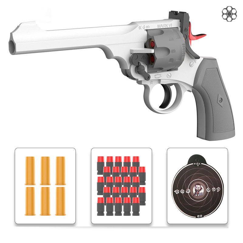 Wick Webley Revolver Toy Gun Mid-fold Shell Throwing Soft Bullet Gun 1